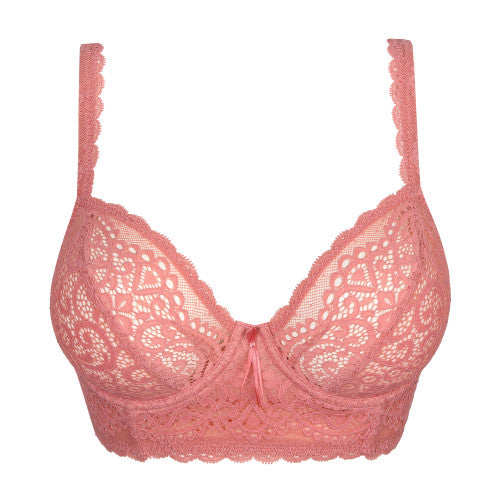 I DO Tiefdekolletierter Longline BH (Sunset Melba) Puderrosa