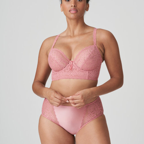 I DO Tiefdekolletierter Longline BH (Sunset Melba) Puderrosa