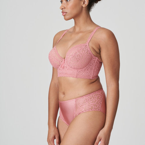 I DO Tiefdekolletierter Longline BH (Sunset Melba) Puderrosa