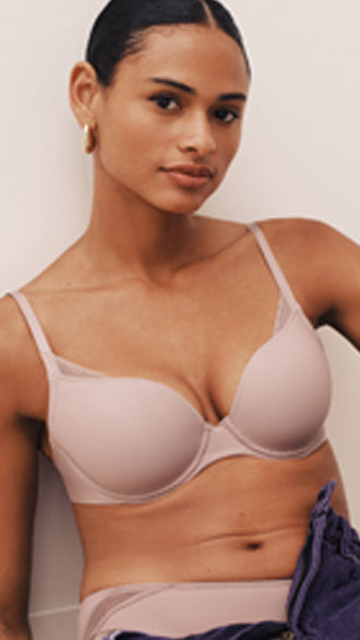 Milao Serie von Marie Jo im blickdichten Design. Klassiker Serie. T-Shirt Bh mit etwas Spitze.