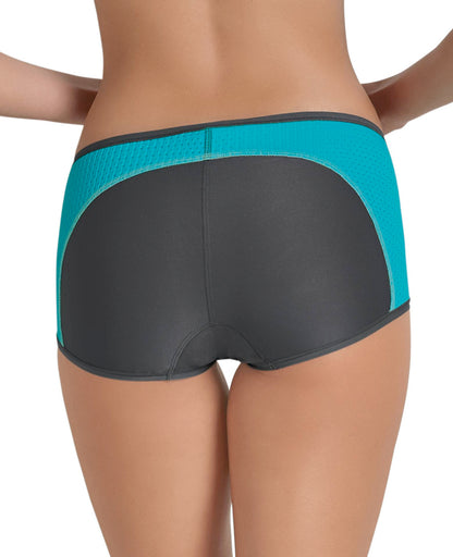 SPORT PANTY HOCH Slip (Peacock/Anthrazit)
