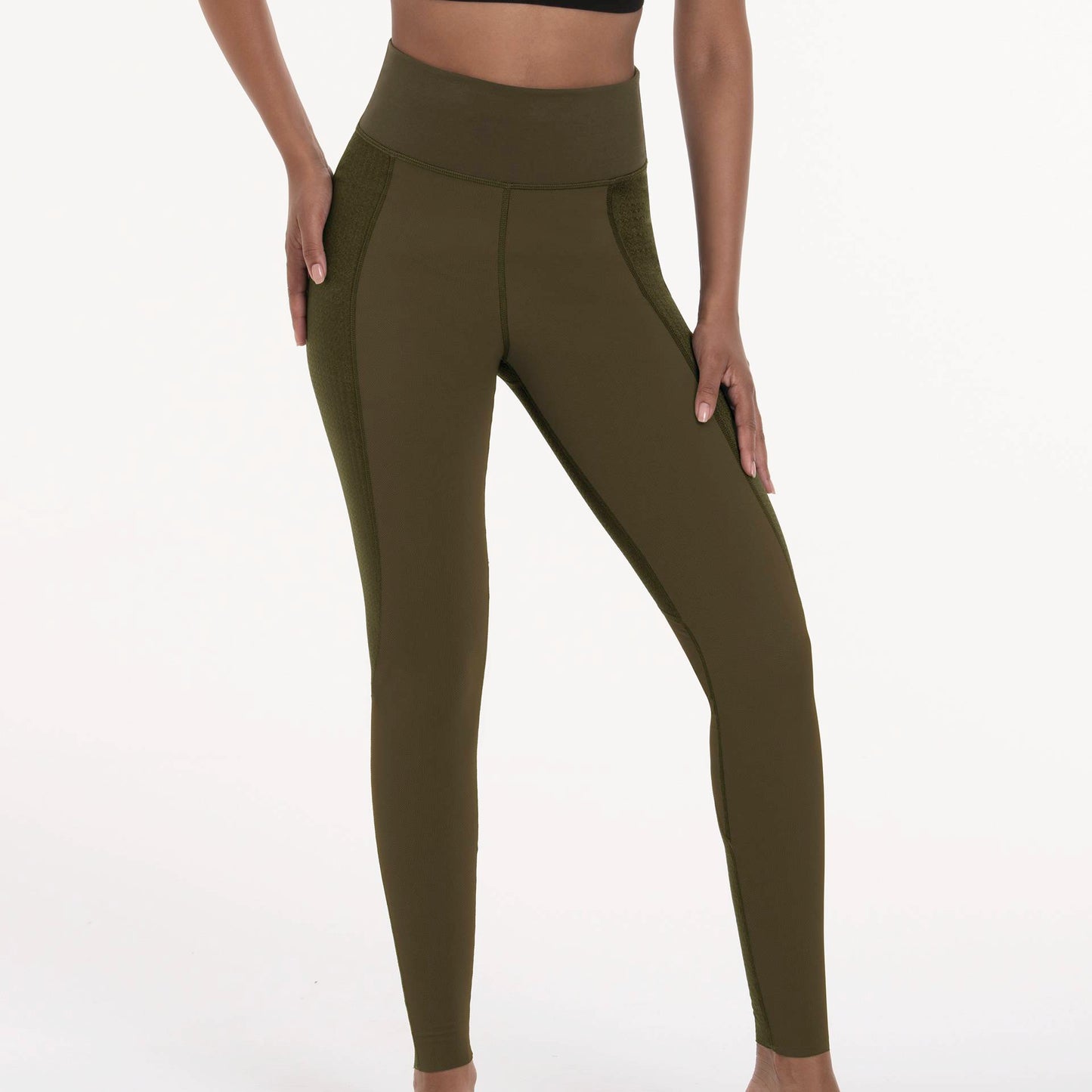 SPORT TIGHTS COMPRESSION Sport Leggings (Dark Oliv)