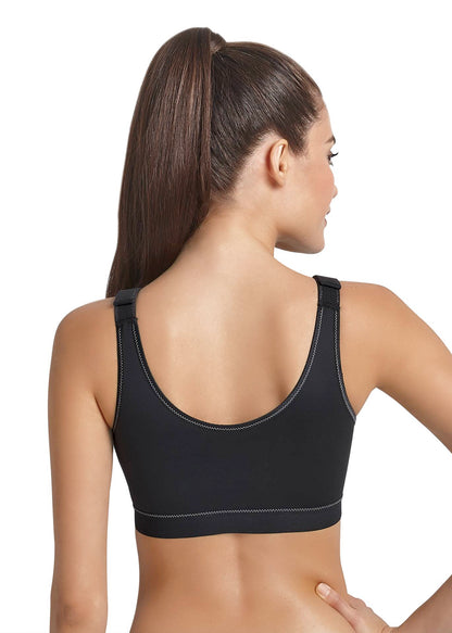 FRONTLINE OPEN Sport-BH (Schwarz)