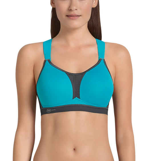 MOMENTUM PRO Sport-BH mit X-R�cken (Peacock/Anthrazit)