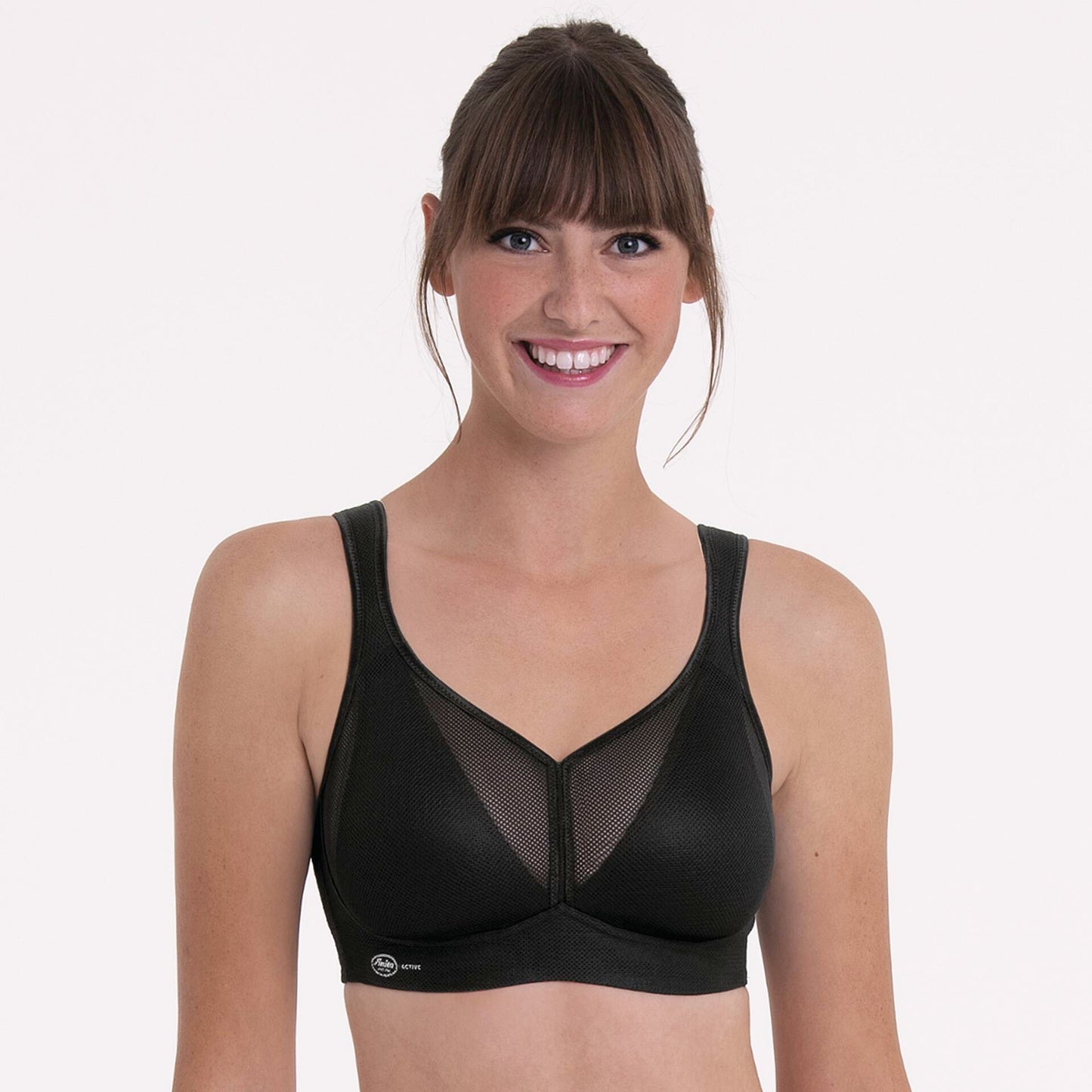 AIR CONTROL DELTAPAD Sport-BH mit Schale  (Schwarz)