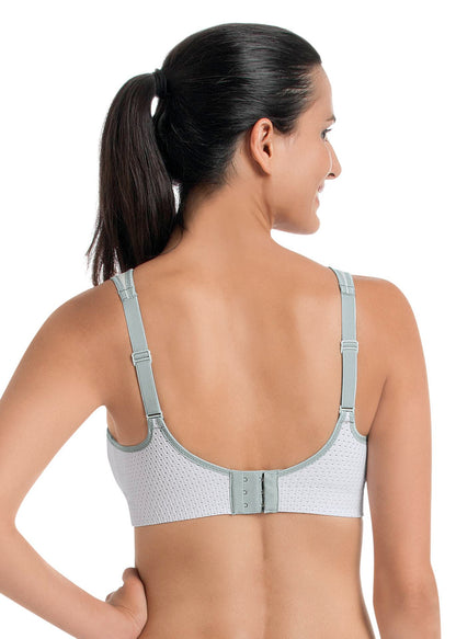 AIR CONTROL DELTAPAD Sport-BH Mit Schale (Weiß)