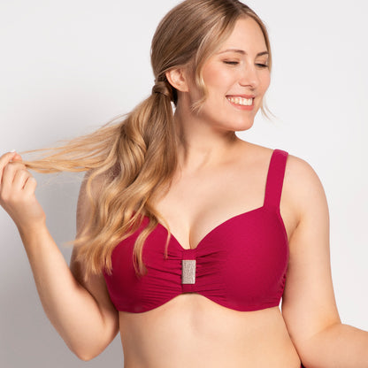 ST. TROPEZ Bikini-Top D-K (Brombeer)