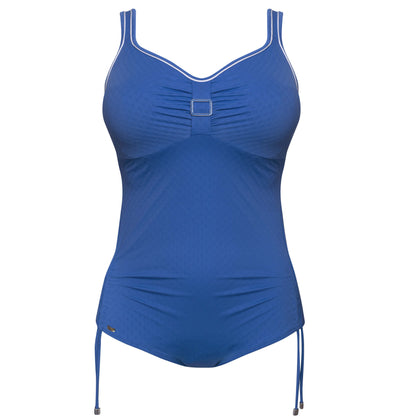 SANSIBAR Badeanzug mit Bügel (Azurblau)