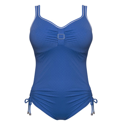 SANSIBAR Badeanzug mit Bügel (Azurblau)