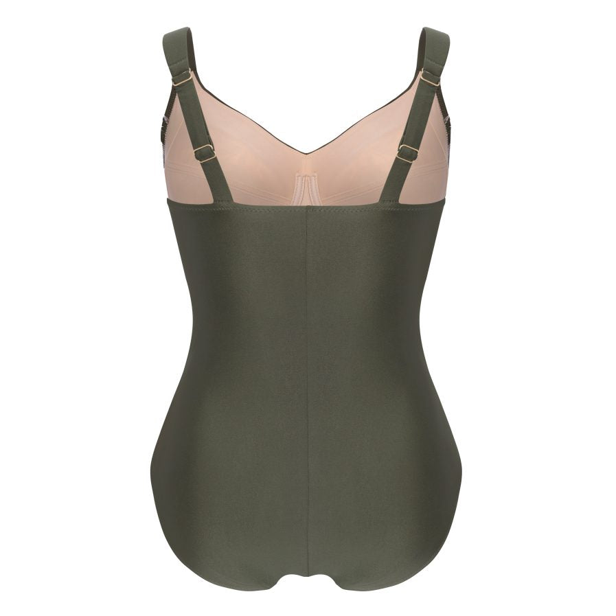 BALI Badeanzug Mit Bügel (Olive)