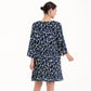 SALLA Tunika-Kleid (Schwarz/Pool Blue)