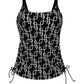 YARA Tankini-Top (Schwarz-Weiß)