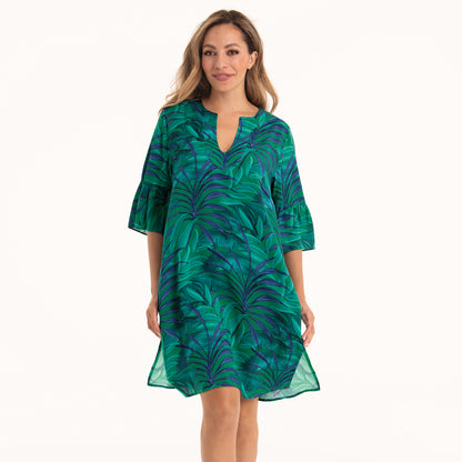 LOJA Tunika Strandkleid (Blaugrün)