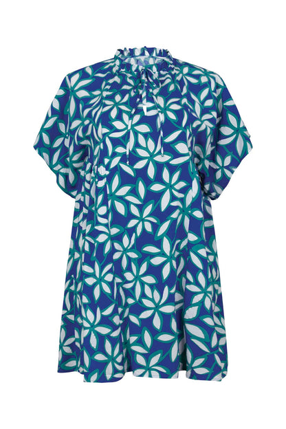 TAHITI Tunika Strandkleid (Ocean Blue)