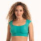 VRONI Bustier-Bikini-Top (Aquatic Green)