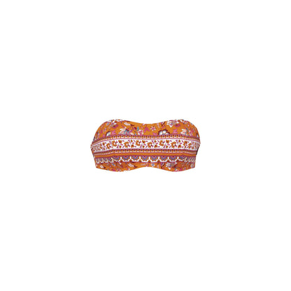 BELLA Bandeau Bikini-Top (Spicy Orange)