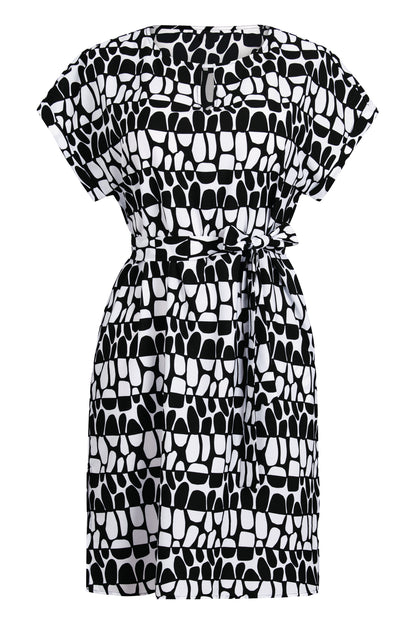 PARMA Badekleid (Schwarz-Weiss)