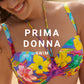 SAZAN Unterlegter Bikini Trägerlos (Blue Bloom)