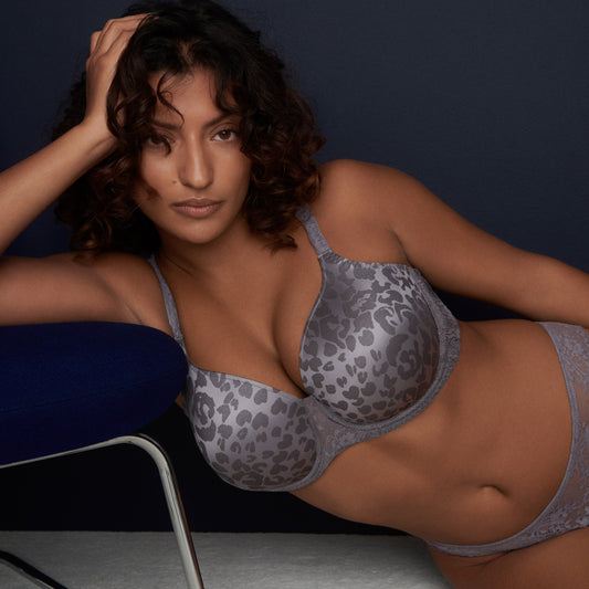 COBBLE HILL Unterlegter BH Herzform (Fifties Grey)