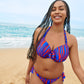 SKUDAI Bikini-Top Herzform (Wild Stripes)