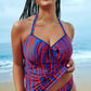 SKUDAI Bikinislip mit Umschlag (Wild Stripes)