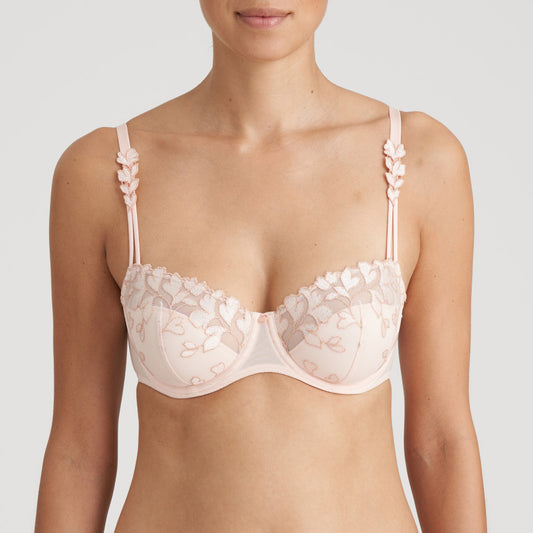 LEDA Balconette- BH halbunterlegt (Glossy Pink)