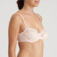 LEDA Balconette- BH halbunterlegt (Glossy Pink)