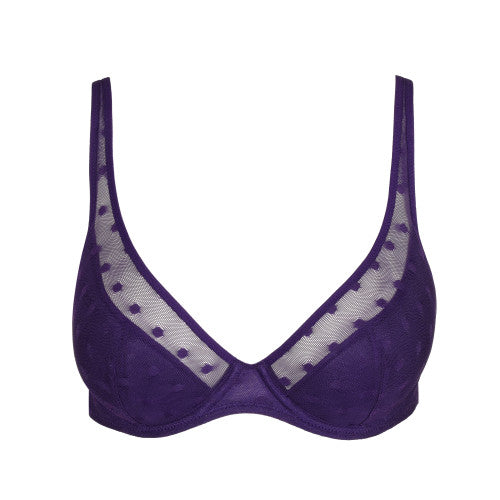 TULIO Tiefdekoll-BH halb unterlegt (Majestic Purple)