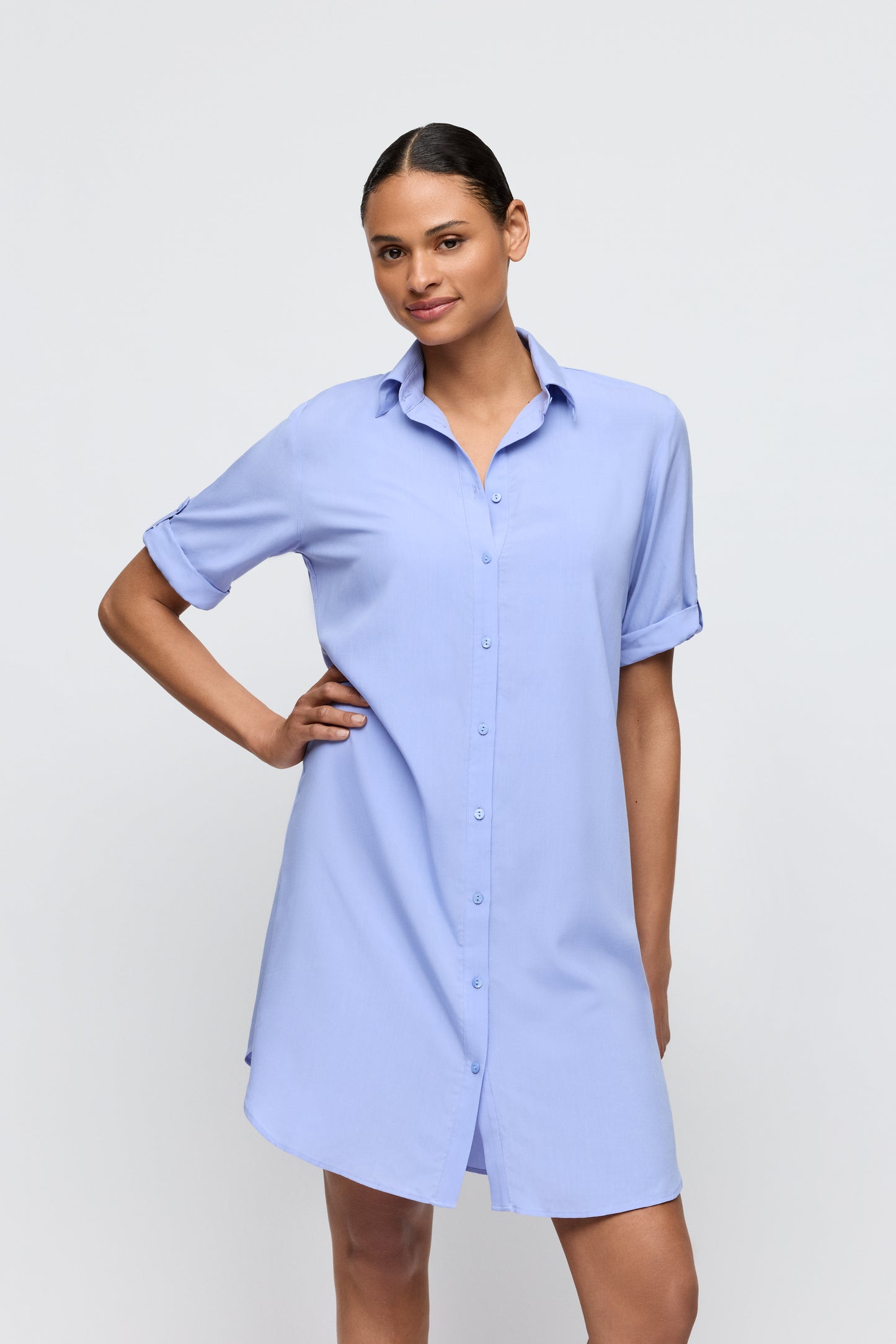 TINJIS Bademode kurzes Kleid