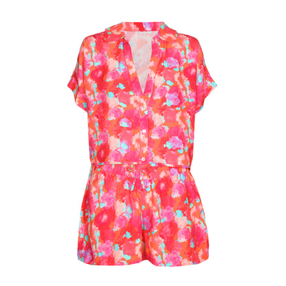 APOLLONIS Shorts und Bluse (Neon Sunset)