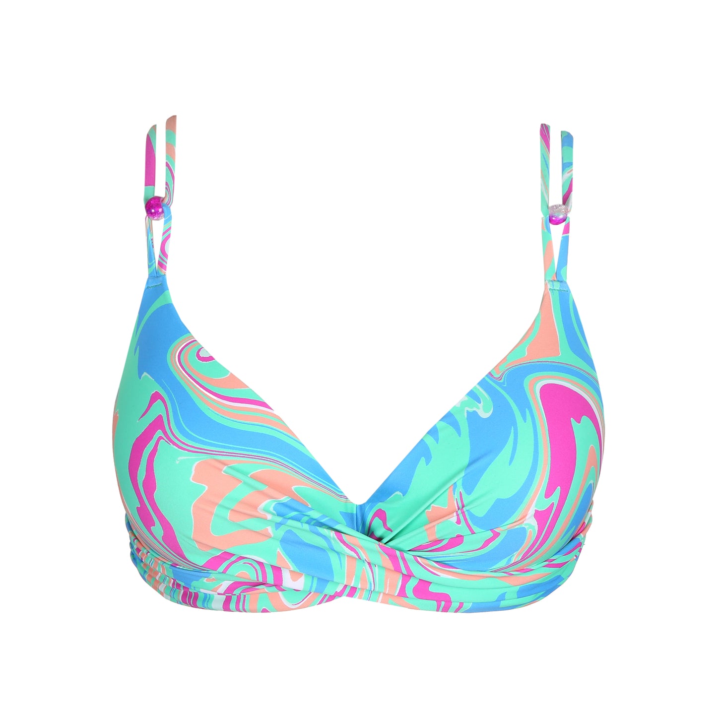 ARUBANI Unterlegtes Bikini Top (Ocean Swirl)