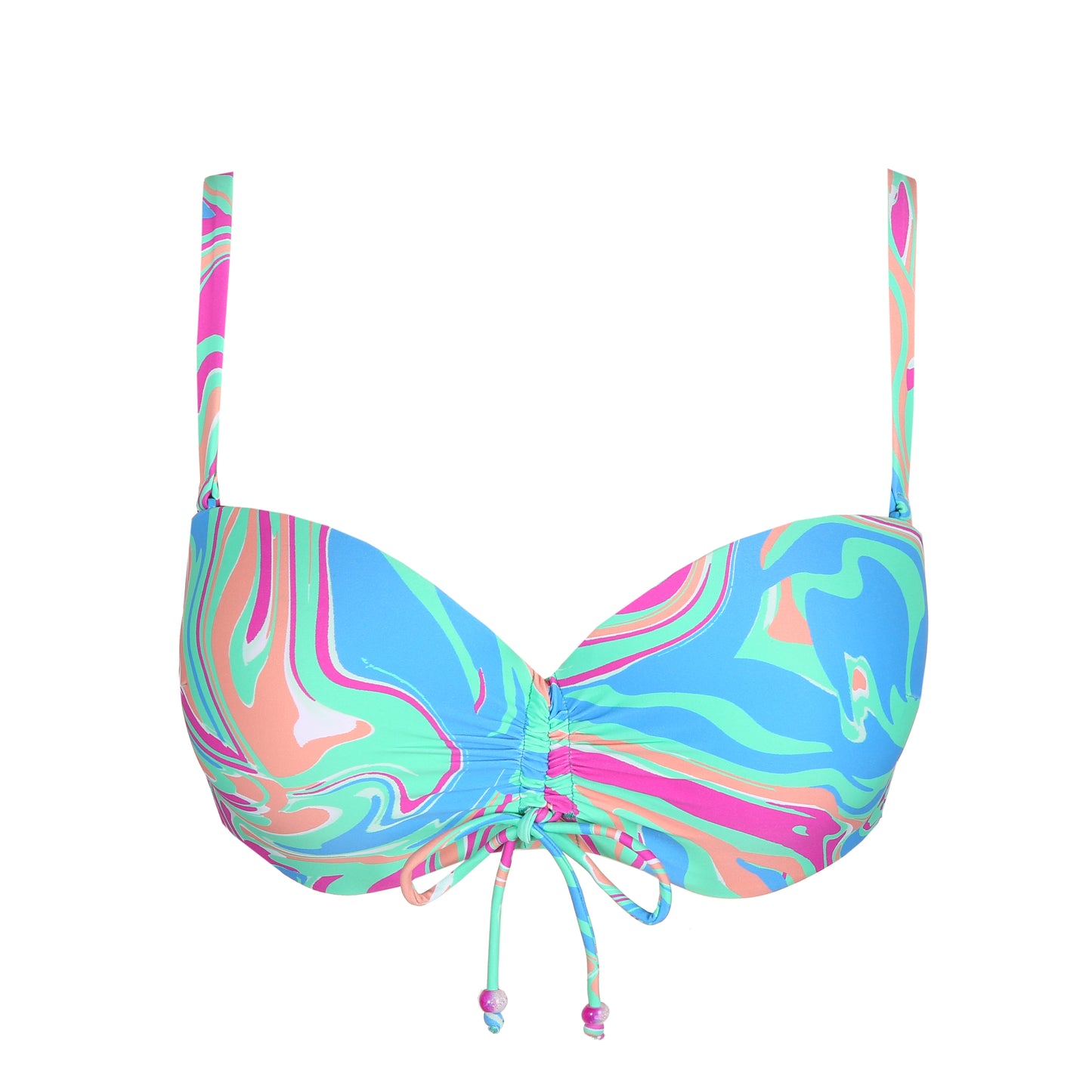 ARUBANI Bikini-Top trägerlos (Ocean Swirl)
