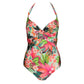 NORMA JEANNE Badeanzug Tiefdekoll (Tropical Sunset)