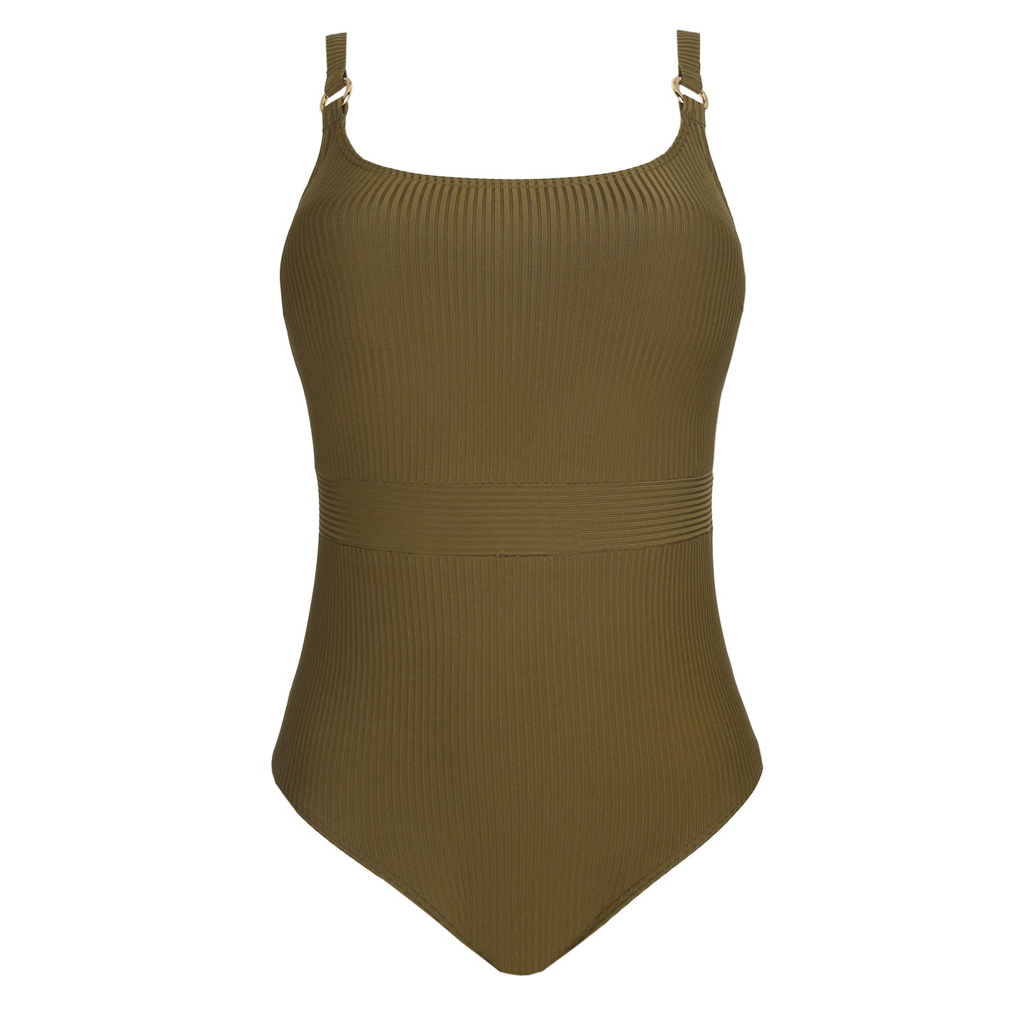 SAHARA Unterlegter Badeanzug bügellos (Olive)