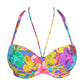 SAZAN Unterlegter Bikini Trägerlos (Blue Bloom)