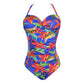 LATAKIA Badeanzug figurformend (Tropical Rainforest)