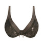 ARACRUZ Tiefdelolletiertes Bikini-Top (Kaki)