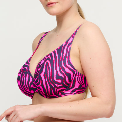 MALABO Unterlegtes Bikini-Top tief.