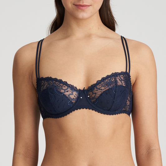 JANE Balconette BH halb unterlegt (Velvet Blue)