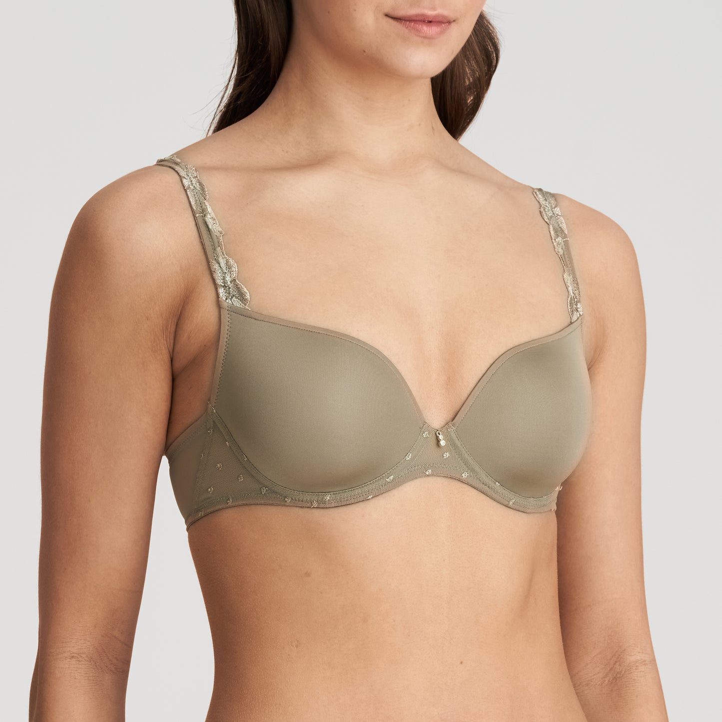 AGNES Unterlegter BH (Golden Olive)