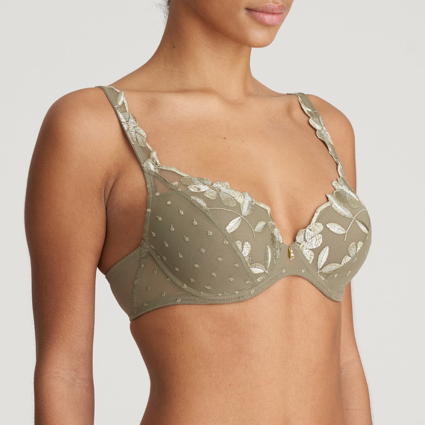 AGNES Unterlegter BH (Golden Olive)