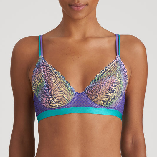 CILLIAN Tiefdekolletierter Longline BH (Candy Pop)