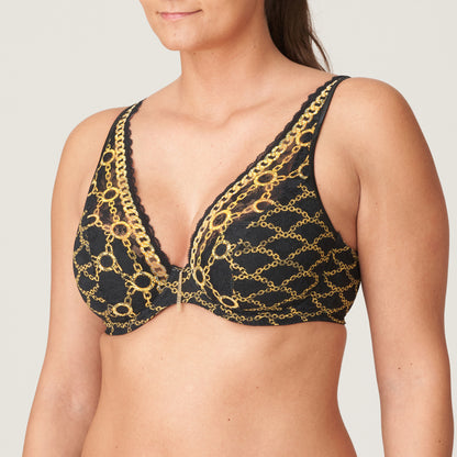 AMSTERDAM AV Halb Unterlegter BH Tiefdek (Schwarz)