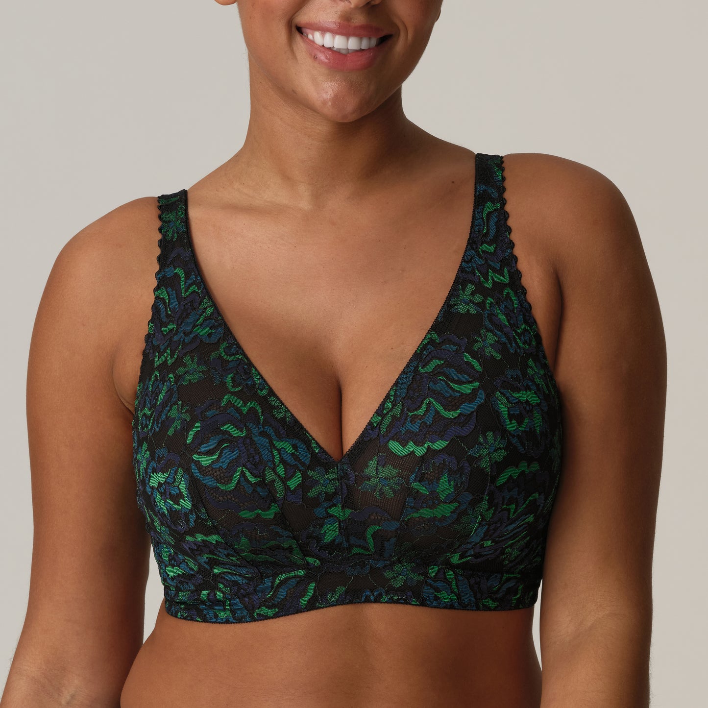SAN ANGEL Bralette-BH (Peacock Feather)