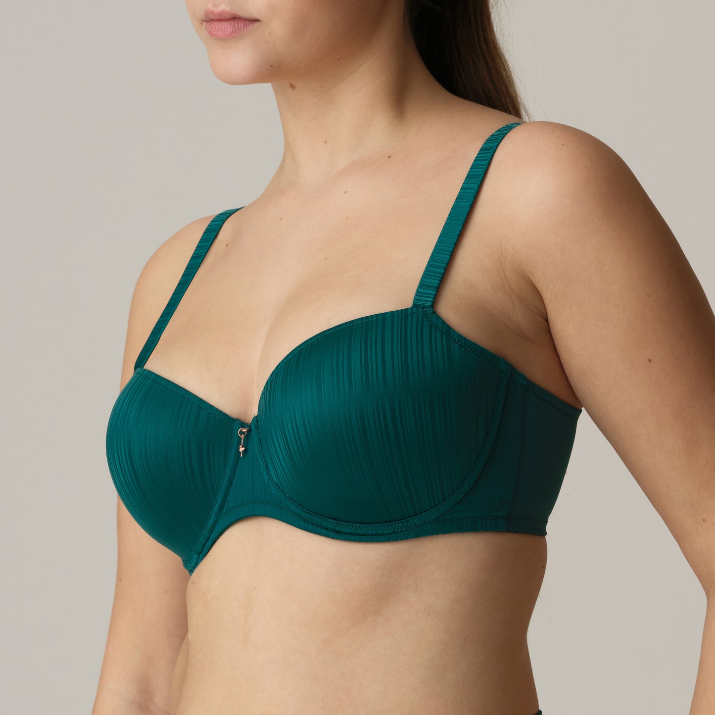 KNOKKE Balconette-BH (Jasper Green)