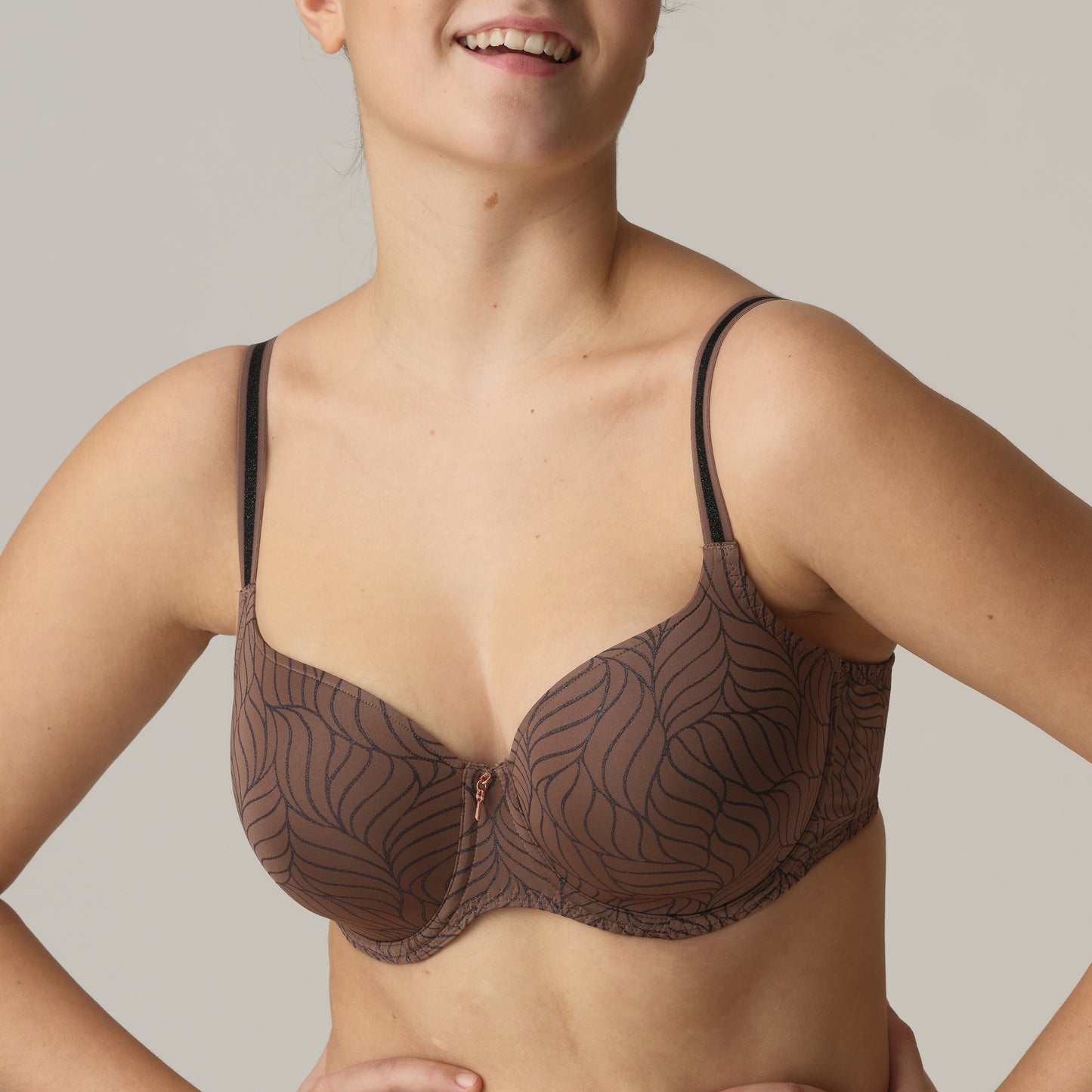 AJUSCO Herzform-BH unterlegt (Caribe Taupe)