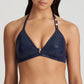 SAN DOMINO Triangel Bikini Top Unterlegt (Evening Blue)