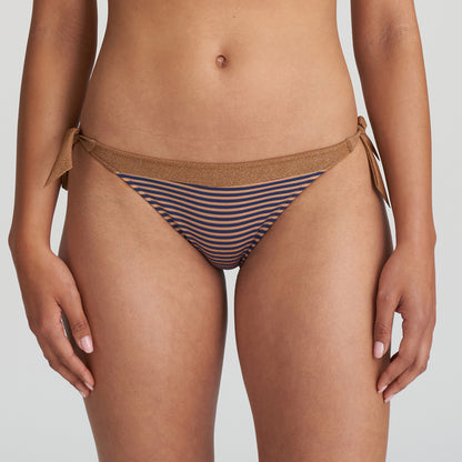 SATURNA Bikini Hüftslip mit Schnüren (Ocean Bronze)