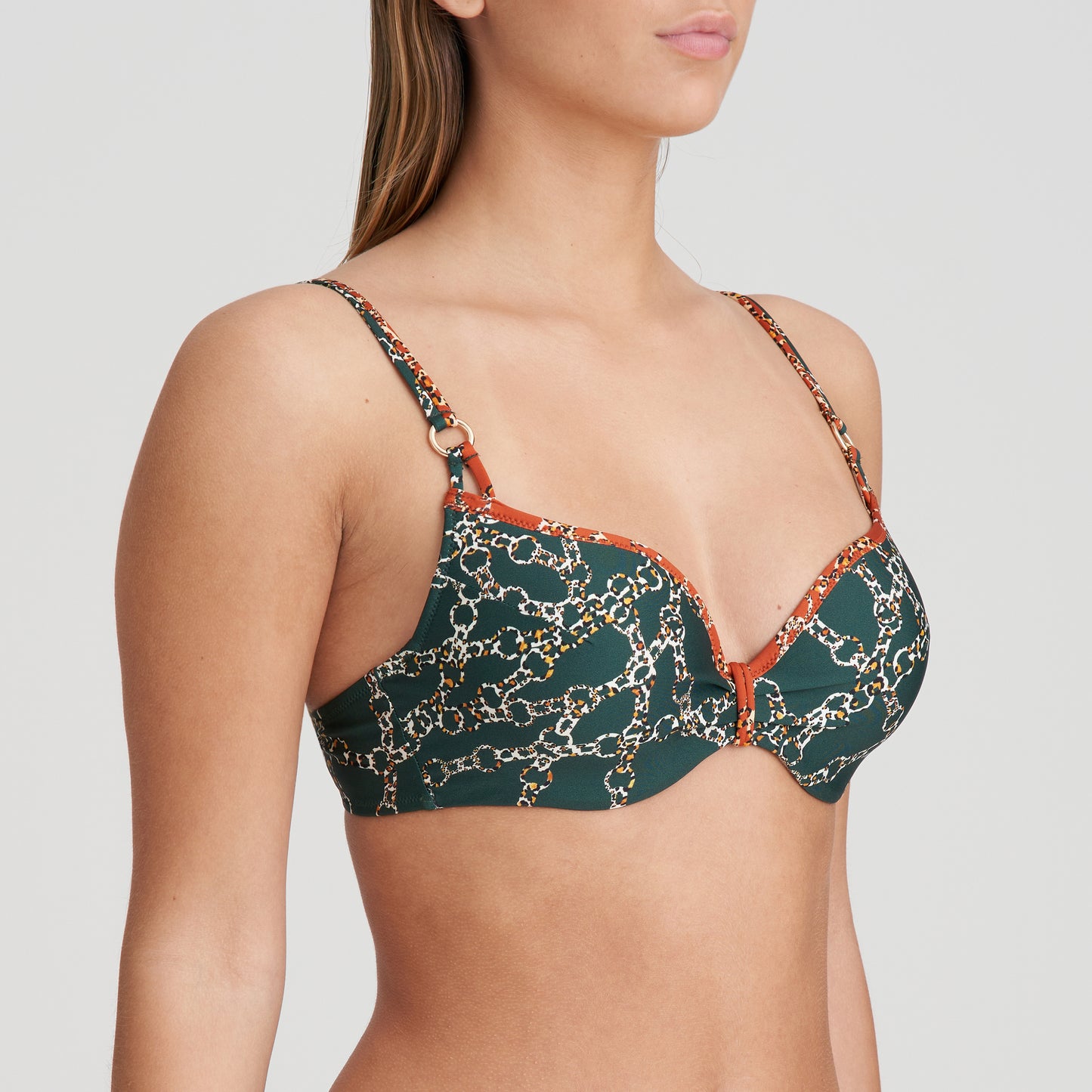 TAZAR Herzform Bikini unterlegt (Malachite)