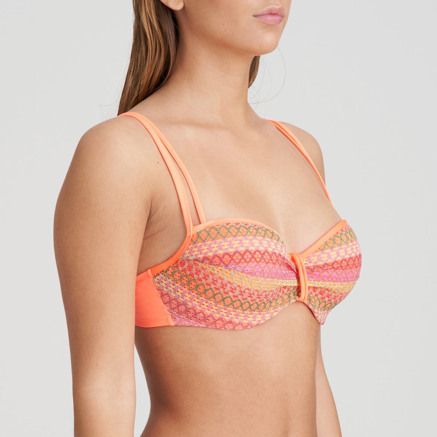 ALMOSHI Unterlegter Bikini Balconette (Juicy Peach)